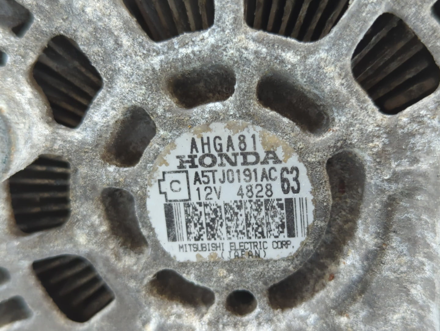 2012-2015 Honda Civic Alternator Replacement Generator Charging Assembly Engine OEM P/N:4828 A5TJ0191AC Fits OEM Used Auto Parts - Oemusedautoparts1.com