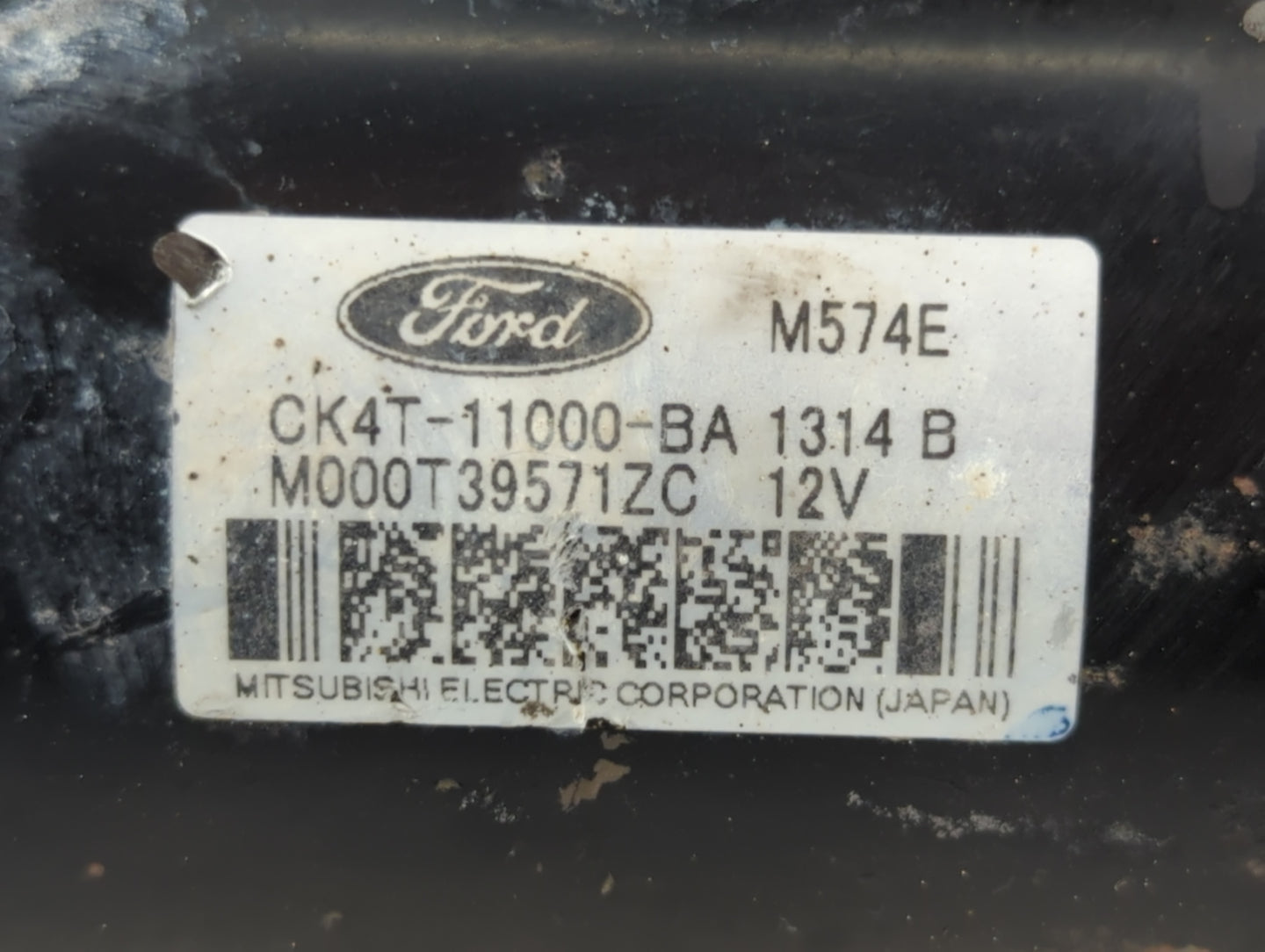 2011-2014 Ford Mustang Car Starter Motor Solenoid OEM P/N:M000T39571ZC CK4T-11000-BA Fits Fits 2011 2012 2013 2014 2015 OEM Used Auto Parts - Oemusedautoparts1.com