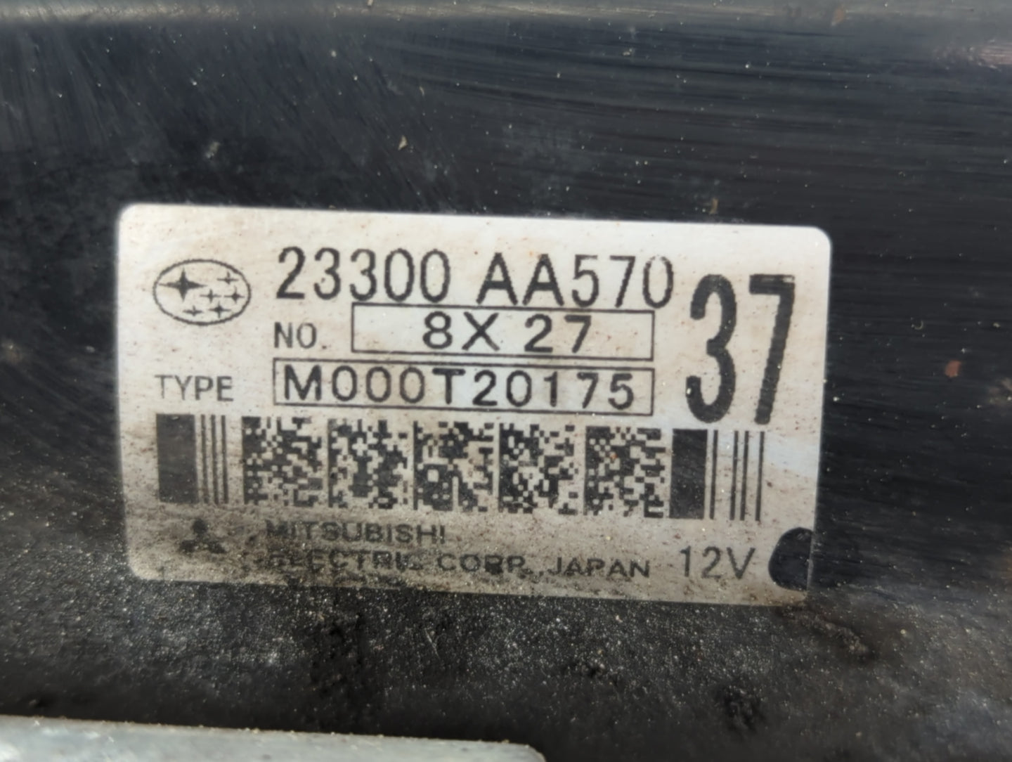 2008-2014 Subaru Impreza Car Starter Motor Solenoid OEM P/N:M000T20175 23300 AA570 Fits OEM Used Auto Parts - Oemusedautoparts1.com