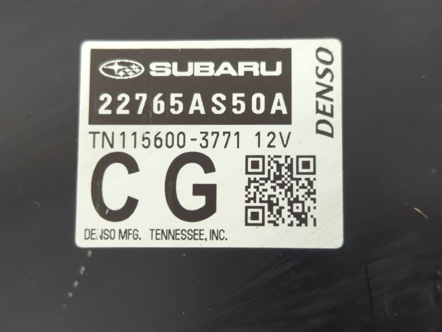 2023 Subaru Legacy PCM Engine Control Computer ECU ECM PCU OEM P/N:115600-3771 22765AS50A Fits OEM Used Auto Parts - Oemusedautoparts1.com