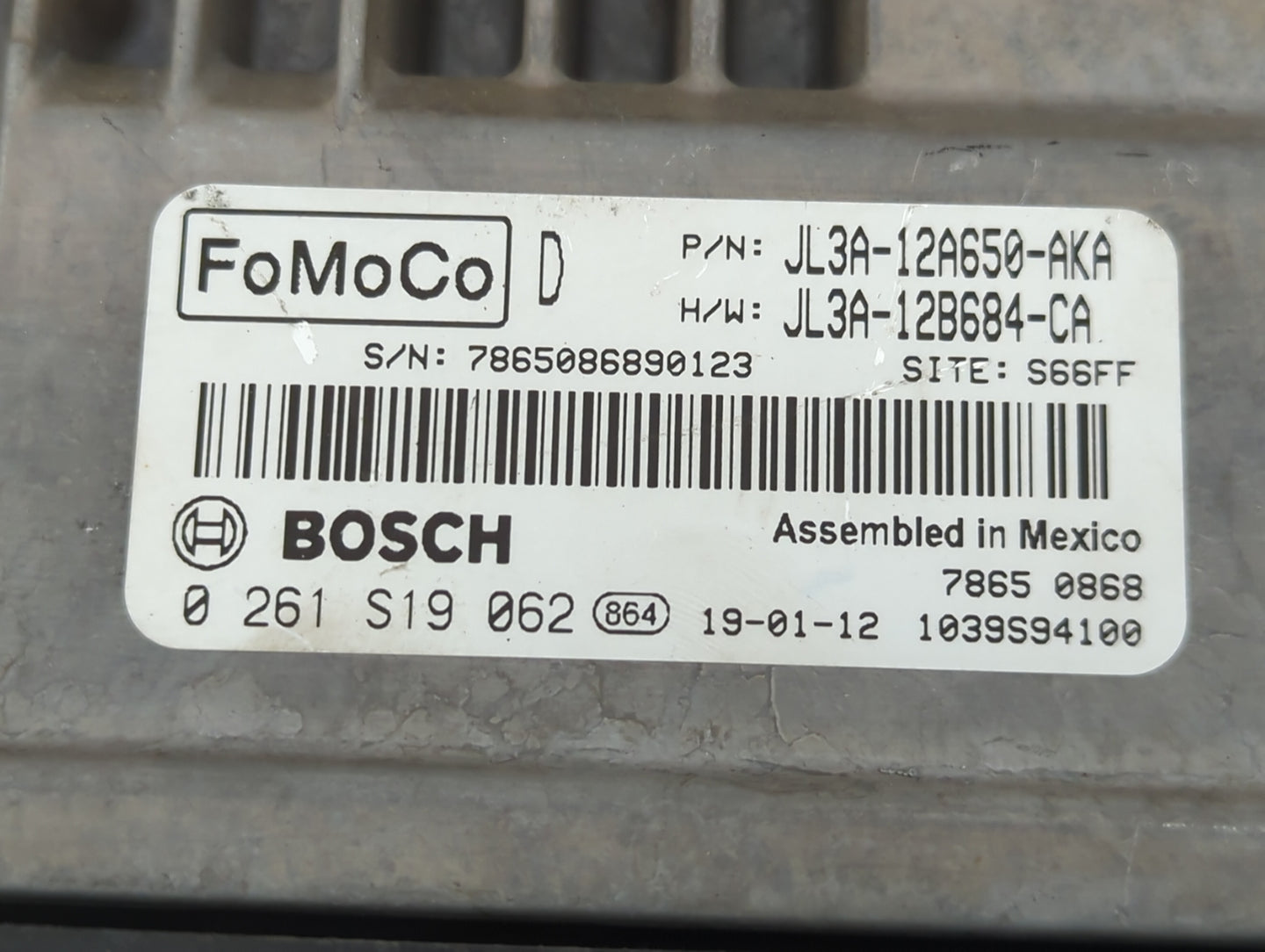 2018-2020 Ford F-150 PCM Engine Control Computer ECU ECM PCU OEM P/N:JL3A-12A650-AKA JL3A-12B684-CA Fits Fits 2018 2019 2020 OEM Used Auto Parts - Oemusedautoparts1.com