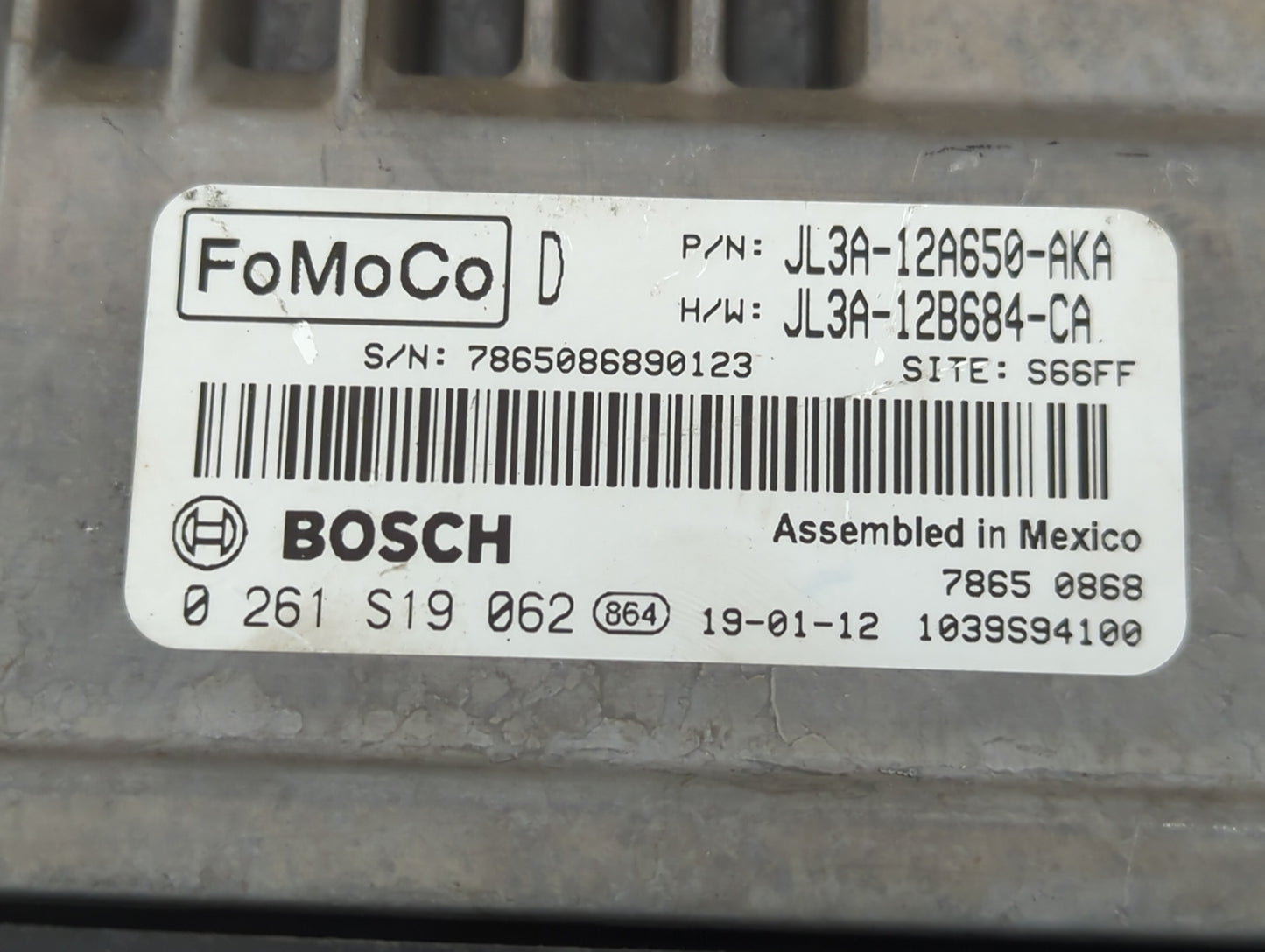 2018-2020 Ford F-150 PCM Engine Control Computer ECU ECM PCU OEM P/N:JL3A-12A650-AKA JL3A-12B684-CA Fits Fits 2018 2019 2020 OEM Used Auto Parts - Oemusedautoparts1.com