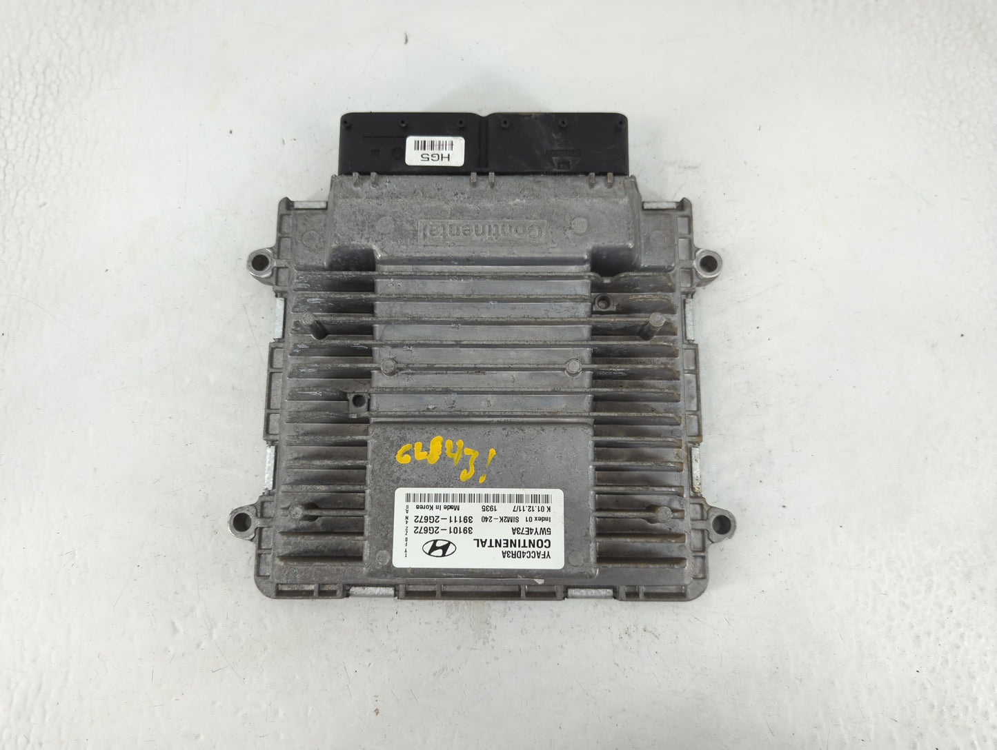 2011-2014 Hyundai Sonata PCM Engine Control Computer ECU ECM PCU OEM P/N:39111-2G672 39101-2G672 Fits Fits 2011 2012 2013 2014 OEM Used Auto Parts - Oemusedautoparts1.com