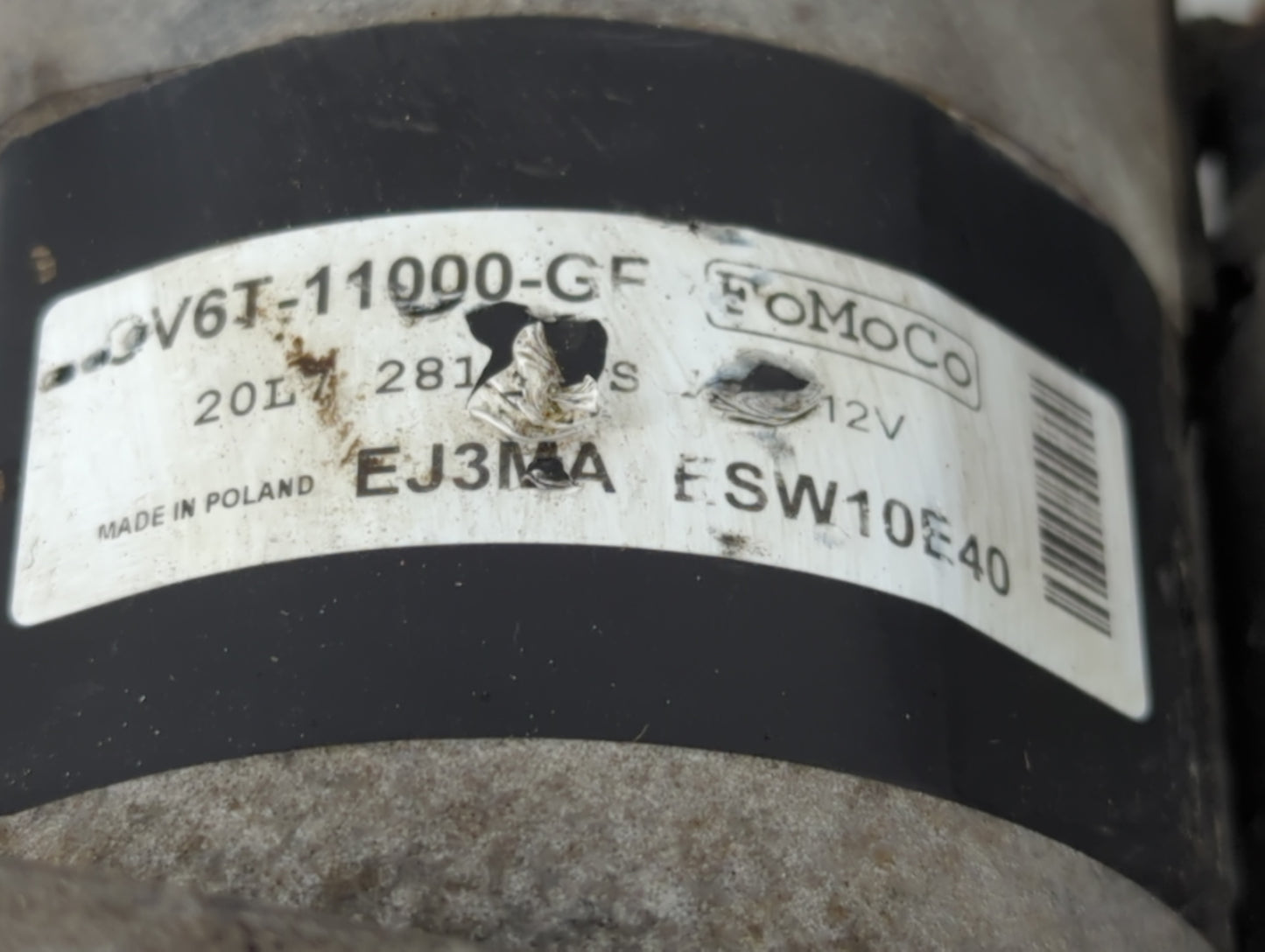 2015-2018 Ford Focus Car Starter Motor Solenoid OEM P/N:ESW10E40 CV6T-11000-GF Fits Fits 2015 2016 2017 2018 OEM Used Auto Parts - Oemusedautoparts1.com