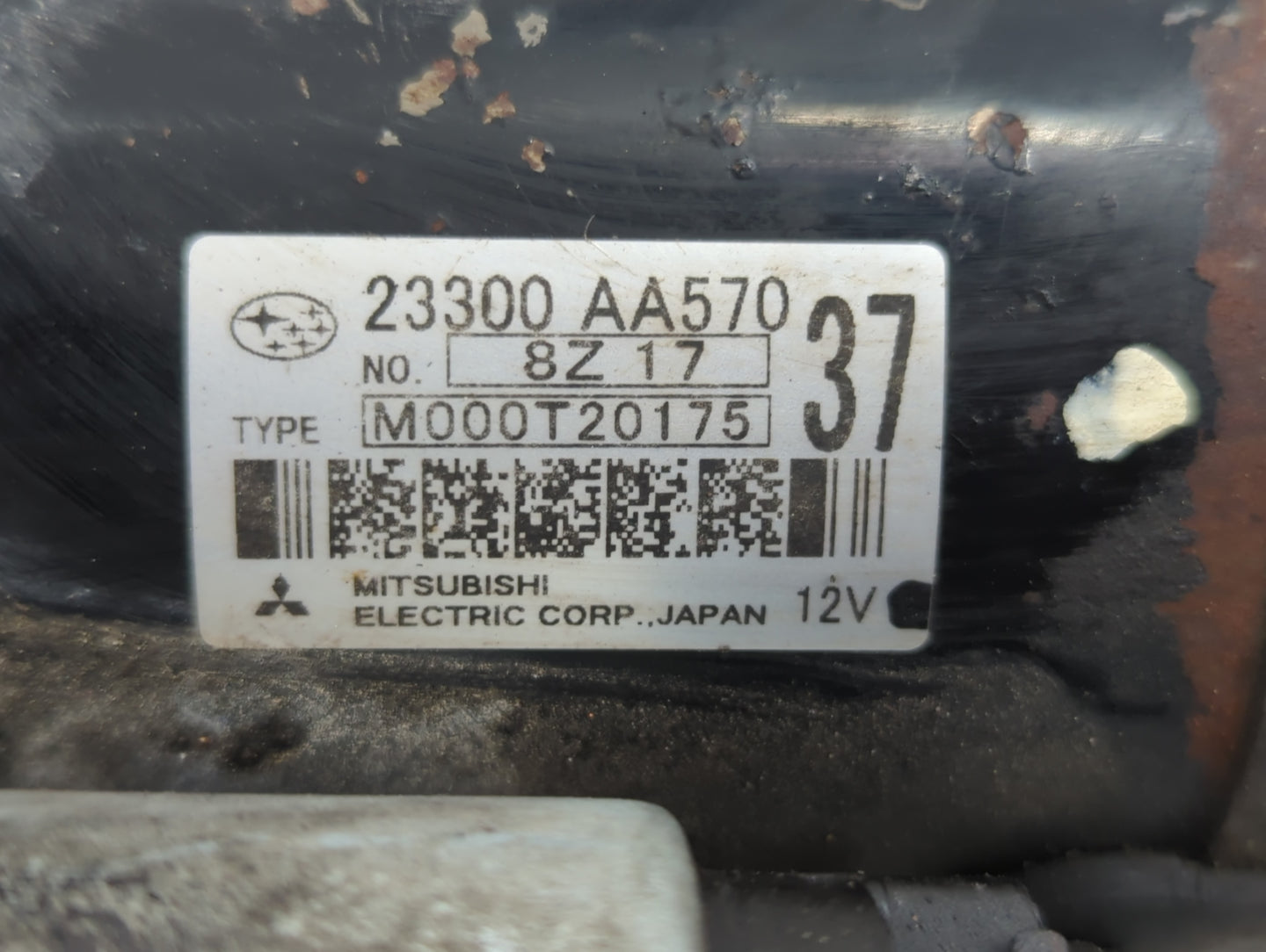 2009-2018 Subaru Forester Car Starter Motor Solenoid OEM P/N:M000T20175 23300 AA570 Fits OEM Used Auto Parts - Oemusedautoparts1.com