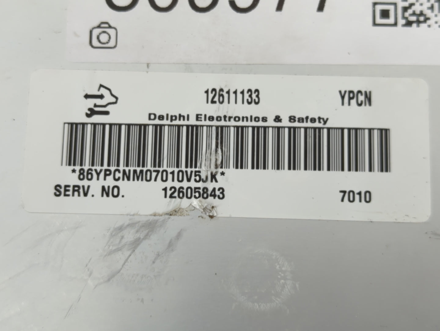 2007 Cadillac Dts PCM Engine Control Computer ECU ECM PCU OEM P/N:12605843 12611133 Fits OEM Used Auto Parts - Oemusedautoparts1.com