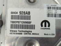 2020-2022 Chrysler Pacifica PCM Engine Control Computer ECU ECM PCU OEM P/N:68434928AB Fits Fits 2020 2021 2022 OEM Used Auto Parts - Oemusedautoparts1.com