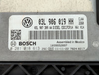 2011-2012 Volkswagen Jetta PCM Engine Control Computer ECU ECM PCU OEM P/N:03L 906 019 HH Fits Fits 2011 2012 OEM Used Auto Parts - Oemusedautoparts1.com