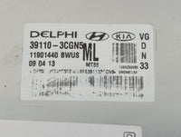 2014-2016 Kia Cadenza PCM Engine Control Computer ECU ECM PCU OEM P/N:39110-3CGN5 Fits Fits 2014 2015 2016 OEM Used Auto Parts - Oemusedautoparts1.com