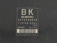 2014 Subaru Impreza PCM Engine Control Computer ECU ECM PCU OEM P/N:112700-5961 22756AG030 Fits OEM Used Auto Parts - Oemusedautoparts1.com
