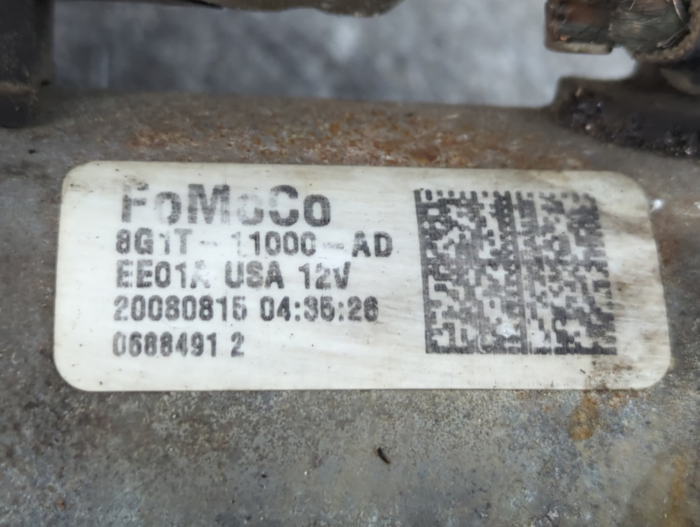 2007-2018 Ford Edge Car Starter Motor Solenoid OEM P/N:8G1T-11000-AD Fits OEM Used Auto Parts - Oemusedautoparts1.com