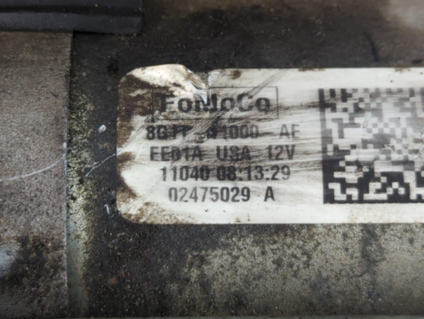 2007-2018 Ford Edge Car Starter Motor Solenoid OEM P/N:02475029A 8G1T-11000-AE Fits OEM Used Auto Parts - Oemusedautoparts1.com