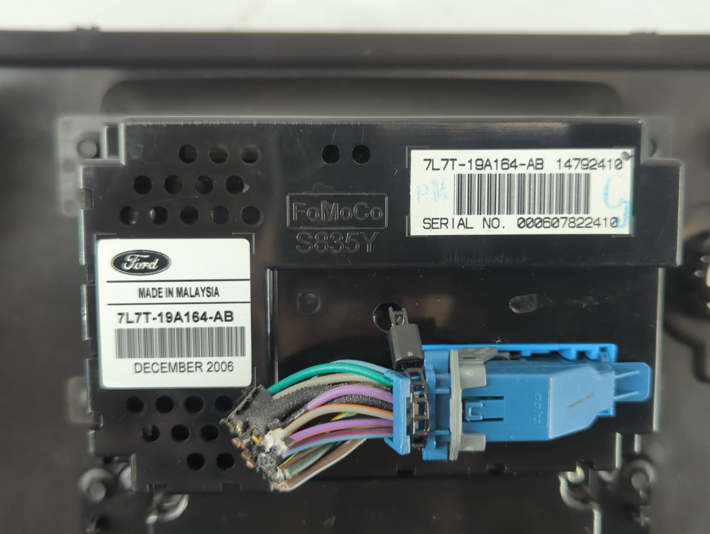 2007 Lincoln Navigator Climate Control Module Temperature AC/Heater Replacement P/N:7L7T-19A164-AB Fits OEM Used Auto Parts - Oemusedautoparts1.com
