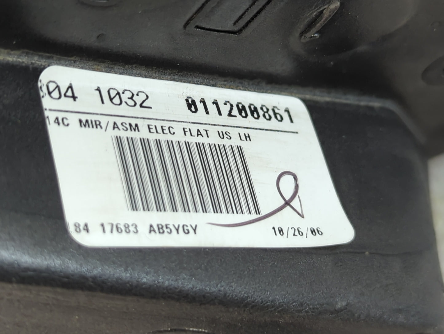 2001-2007 Ford Escape Side Mirror Replacement Driver Left View Door Mirror P/N:011200861 Fits OEM Used Auto Parts - Oemusedautoparts1.com