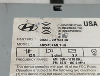 2013-2015 Hyundai Genesis Radio AM FM Cd Player Receiver Replacement P/N:96560-2M760YHG Fits Fits 2013 2014 2015 OEM Used Auto Parts - Oemusedautoparts1.com