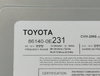 2018-2019 Toyota Highlander Radio AM FM Cd Player Receiver Replacement P/N:86140-0E231 Fits Fits 2018 2019 OEM Used Auto Parts - Oemusedautoparts1.com