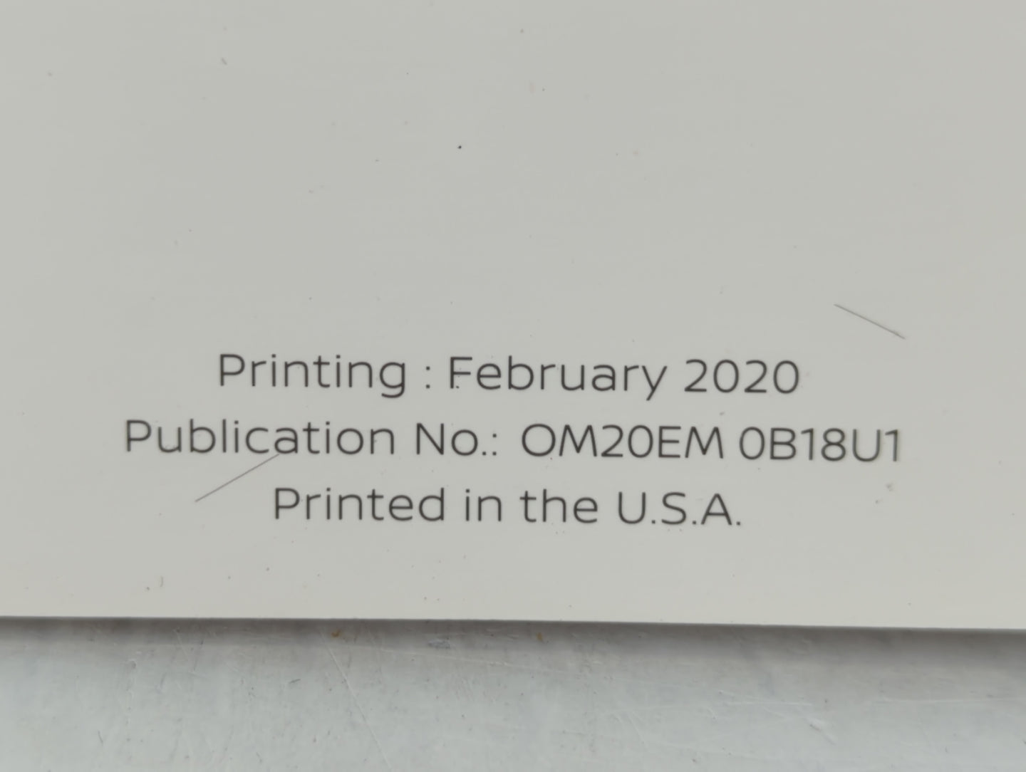 2020 Nissan Sentra Owners Manual Book Guide P/N:0M20EM 0B18U1 OEM Used Auto Parts - Oemusedautoparts1.com