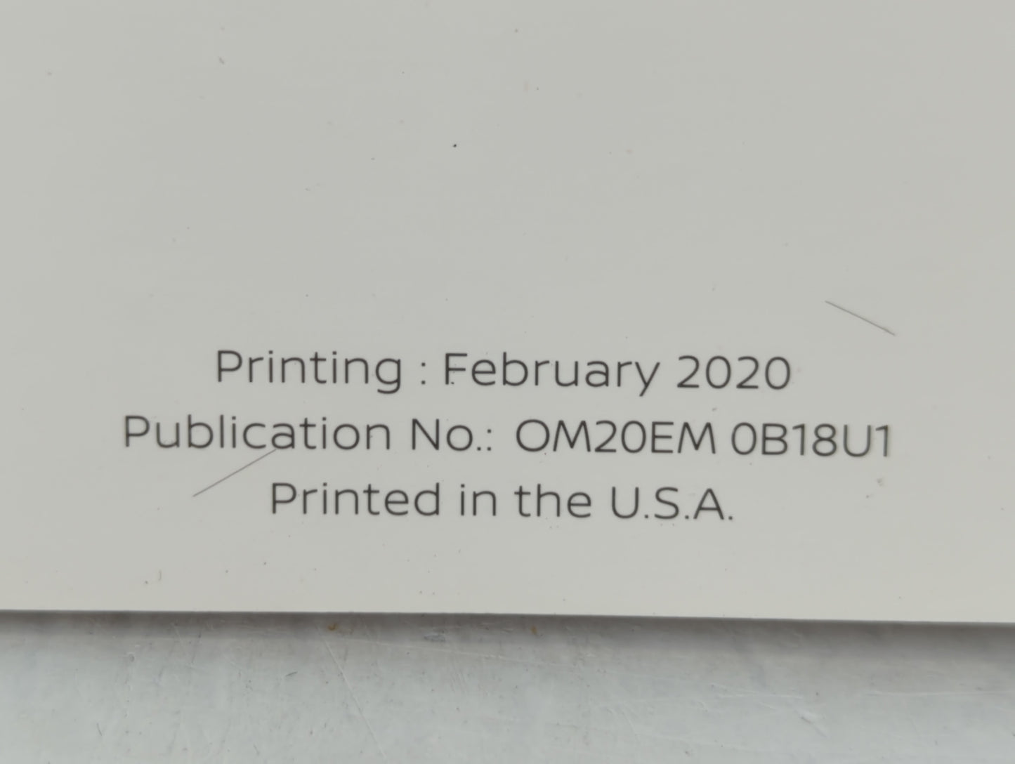 2020 Nissan Sentra Owners Manual Book Guide P/N:0M20EM 0B18U1 OEM Used Auto Parts - Oemusedautoparts1.com