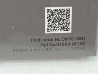 2021 Toyota Camry Owners Manual Book Guide P/N:01999-06188 OEM Used Auto Parts - Oemusedautoparts1.com