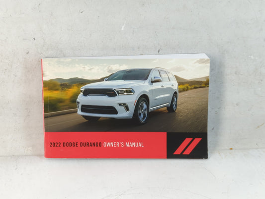 2022 Dodge Durango Owners Manual Book Guide OEM Used Auto Parts - Oemusedautoparts1.com