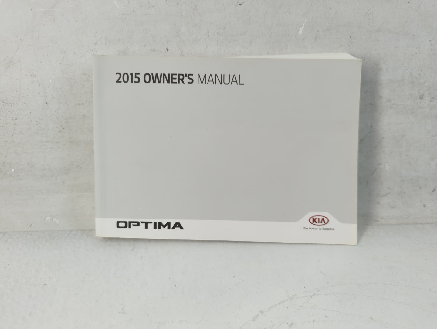 2015 Kia Optima Owners Manual Book Guide P/N:A4C0-EU47C OEM Used Auto Parts - Oemusedautoparts1.com