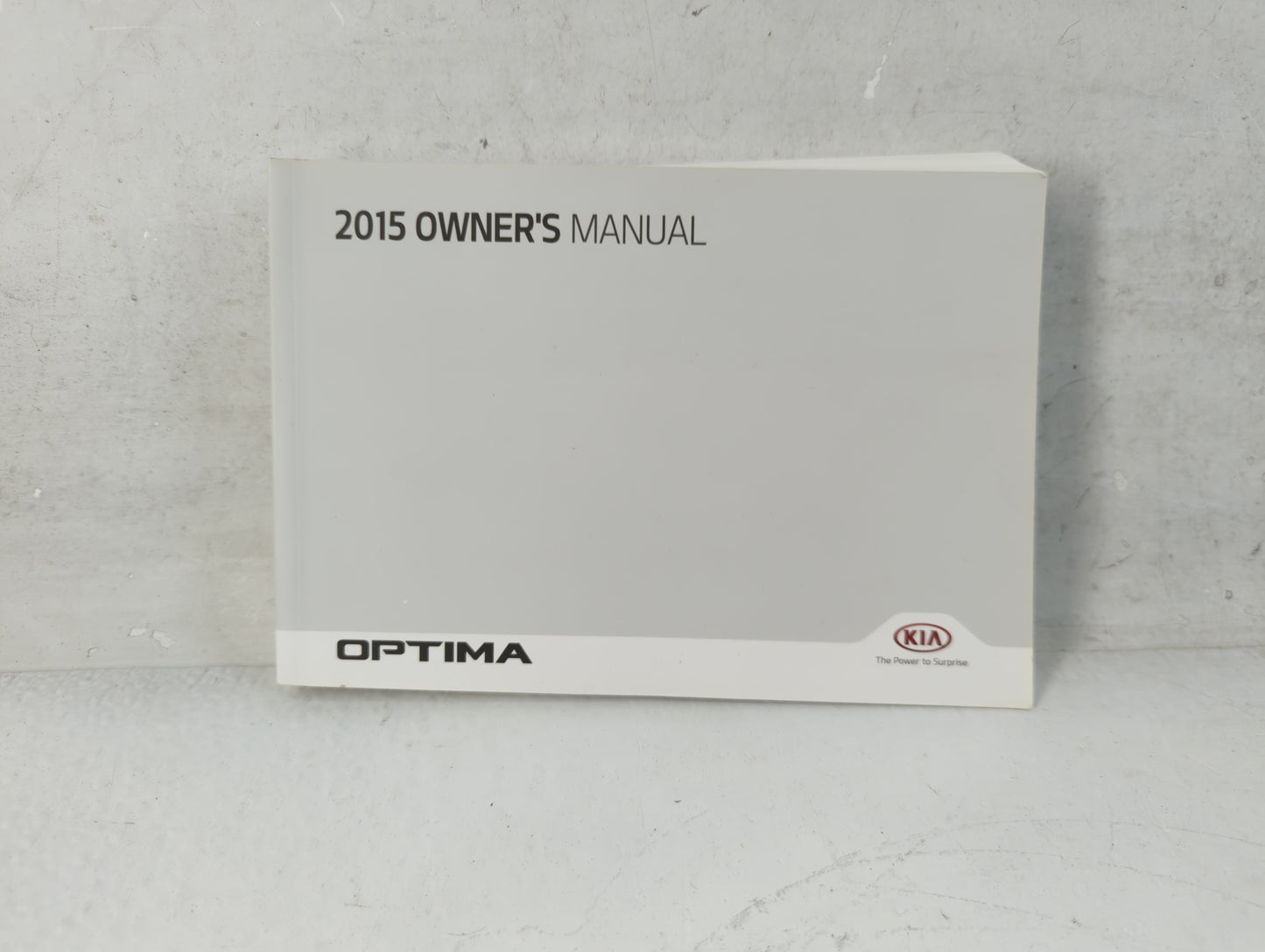 2015 Kia Optima Owners Manual Book Guide P/N:A4C0-EU47C OEM Used Auto Parts - Oemusedautoparts1.com