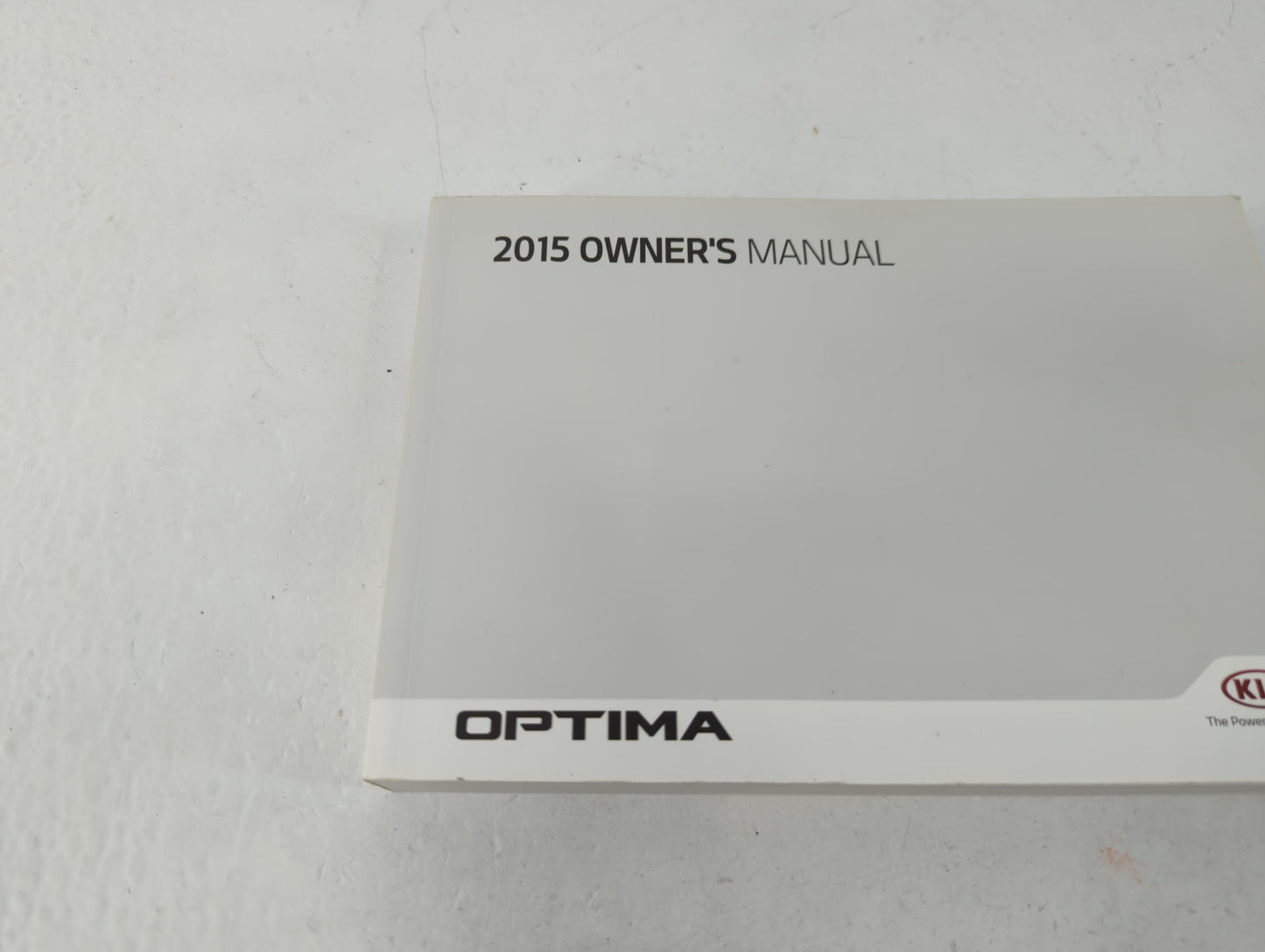 2015 Kia Optima Owners Manual Book Guide P/N:A4C0-EU47C OEM Used Auto Parts - Oemusedautoparts1.com