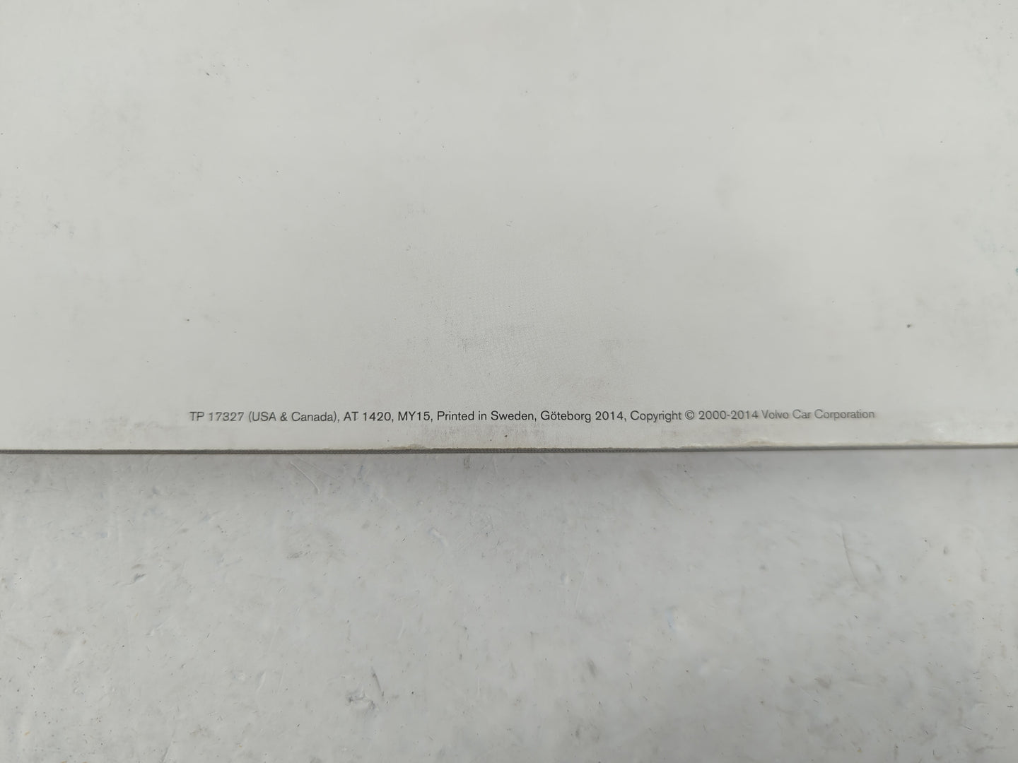 2014 Volvo S60 Owners Manual Book Guide OEM Used Auto Parts - Oemusedautoparts1.com