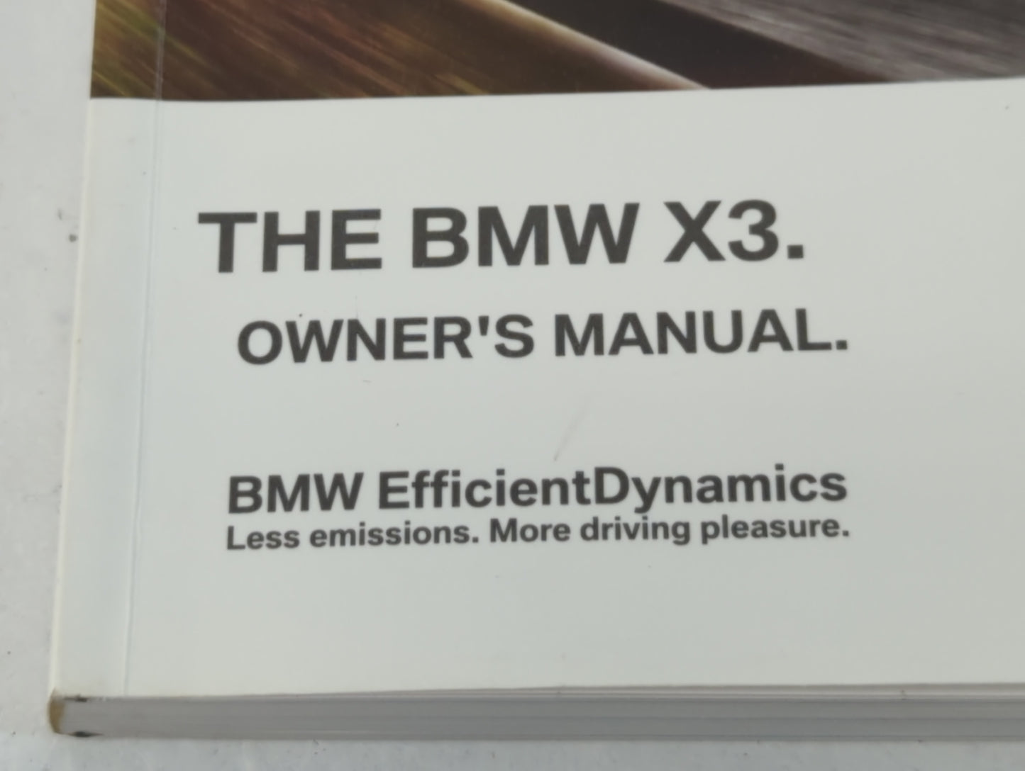 2011 Bmw X3 Owners Manual Book Guide OEM Used Auto Parts - Oemusedautoparts1.com