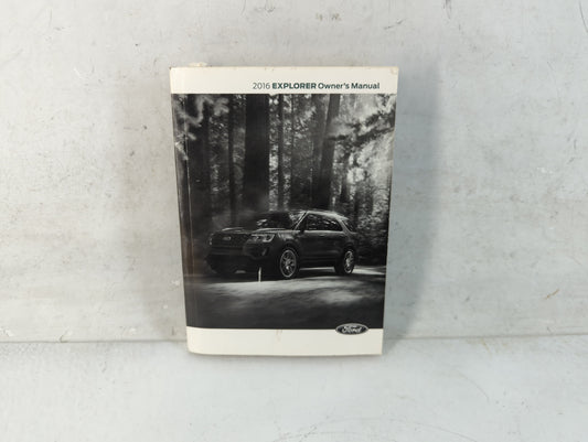 2016 Ford Explorer Owners Manual Book Guide P/N:GL2J 19A321 AA OEM Used Auto Parts - Oemusedautoparts1.com