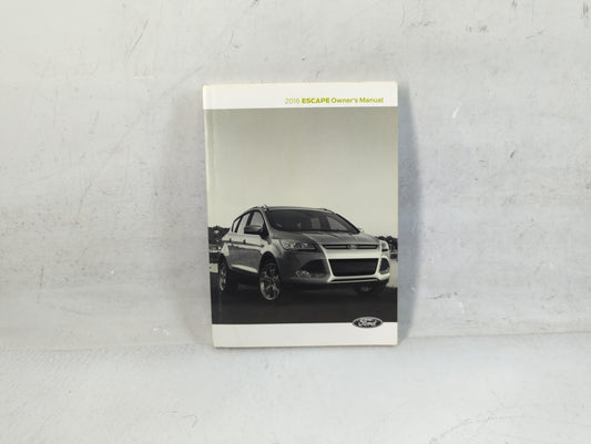 2016 Ford Escape Owners Manual Book Guide P/N:GJ5J 19A321 AA OEM Used Auto Parts