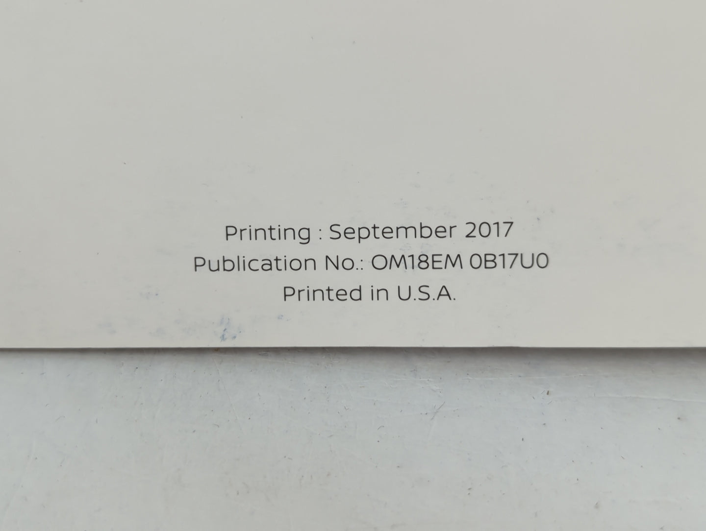 2018 Nissan Sentra Owners Manual Book Guide P/N:OM18EM OB17UO OEM Used Auto Parts - Oemusedautoparts1.com