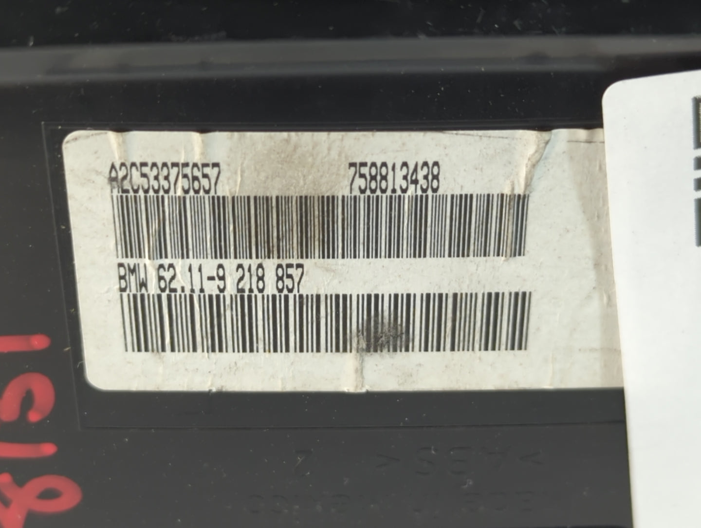 2006-2010 Bmw M5 Instrument Cluster Speedometer Gauges P/N:758813438 Fits Fits 2006 2007 2008 2009 2010 OEM Used Auto Parts - Oemusedautoparts1.com