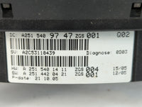2006-2007 Mercedes-Benz R500 Instrument Cluster Speedometer Gauges P/N:A251 540 97 47 Fits Fits 2006 2007 OEM Used Auto Parts - Oemusedautoparts1.com