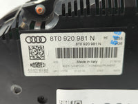 2010 Audi S5 Instrument Cluster Speedometer Gauges P/N:8T0 920 981 N Fits OEM Used Auto Parts - Oemusedautoparts1.com