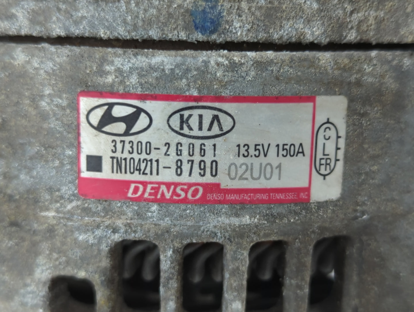 2019-2020 Hyundai Santa Fe Alternator Replacement Generator Charging Assembly Engine OEM P/N:37300-26061 Fits OEM Used Auto Parts - Oemusedautoparts1.com