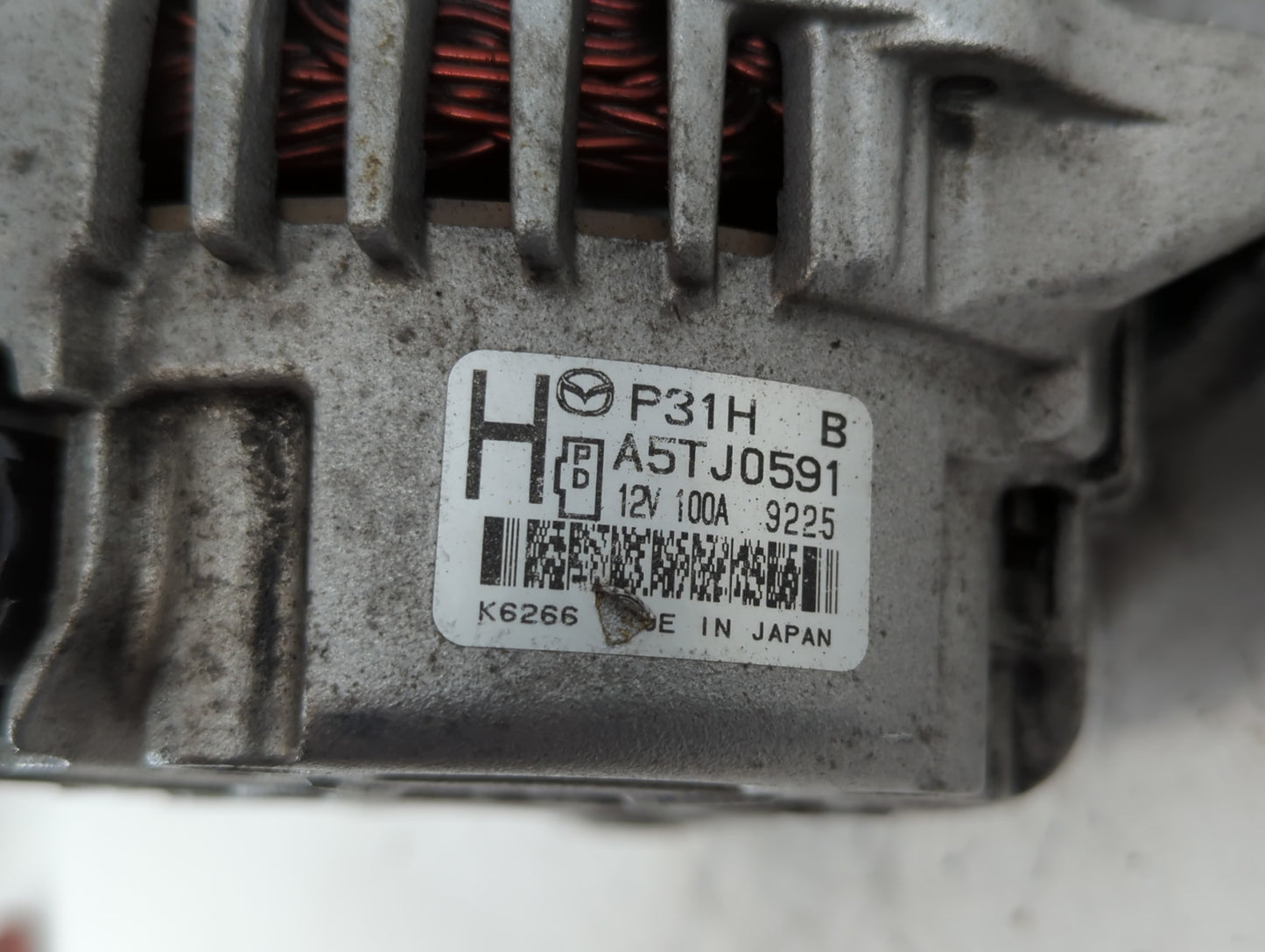 2017-2022 Mazda Cx-5 Alternator Replacement Generator Charging Assembly Engine OEM P/N:A5T J0591 Fits OEM Used Auto Parts - Oemusedautoparts1.com