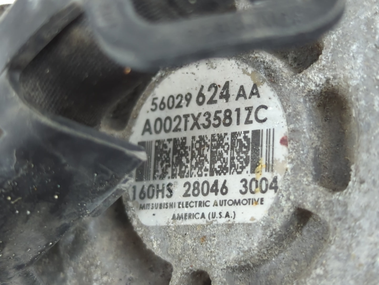 2014-2018 Jeep Cherokee Alternator Replacement Generator Charging Assembly Engine OEM P/N:56029624AB Fits OEM Used Auto Parts - Oemusedautoparts1.com