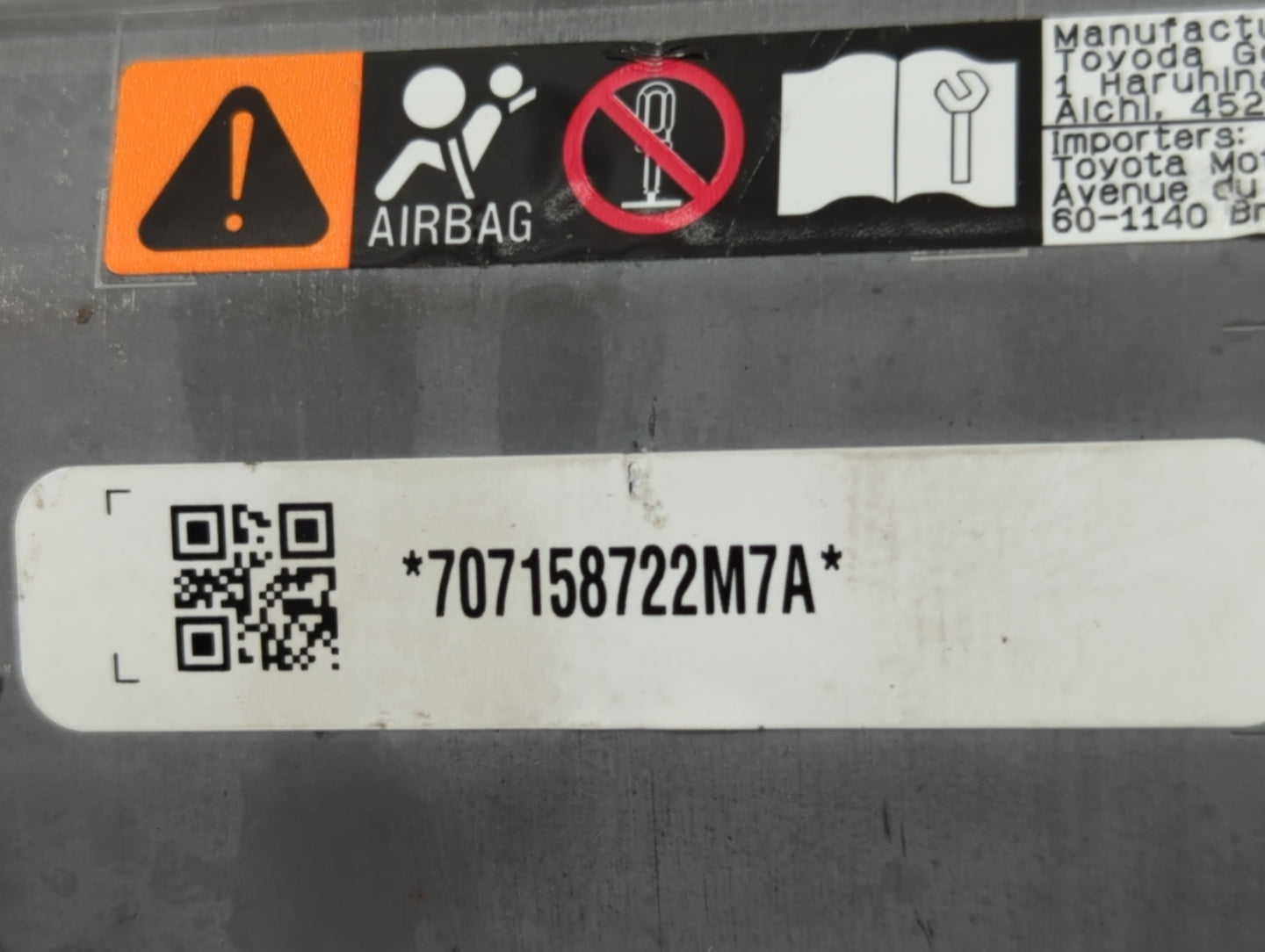 2019-2022 Toyota Rav4 Air Bag Driver Left Steering Wheel Mounted Fits Fits 2019 2020 2021 2022 OEM Used Auto Parts - Oemusedautoparts1.com