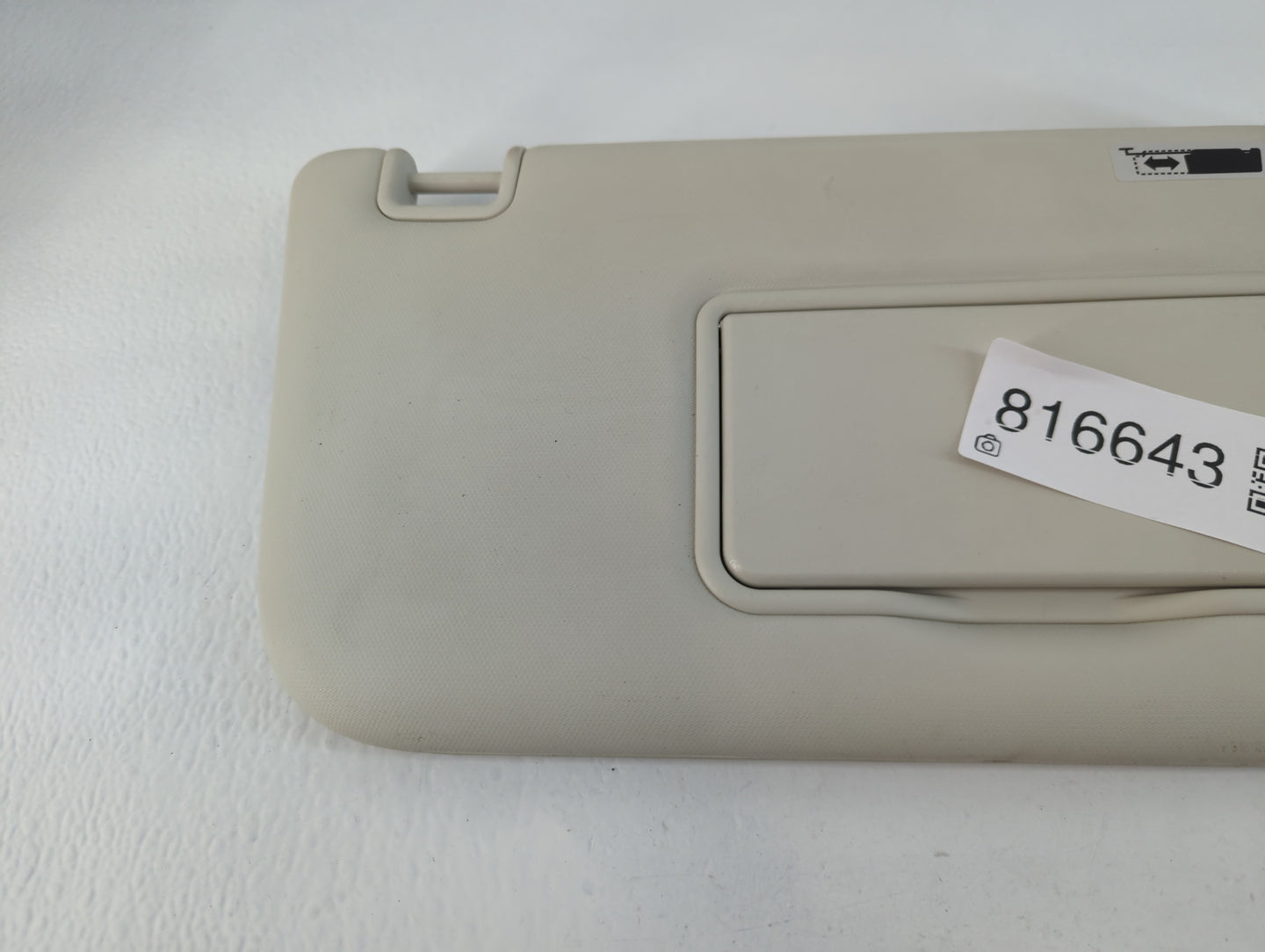 2013-2019 Ford Escape Sun Visor Shade Replacement Passenger Right Mirror Fits Fits 2013 2014 2015 2016 2017 2018 2019 OEM Used Auto Parts - Oemusedautoparts1.com