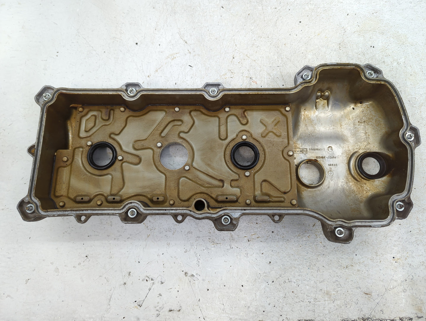 2011 Ford Edge Passenger Right Cylinder Head Valve Cover P/N:5537-6A513 Fits OEM Used Auto Parts - Oemusedautoparts1.com