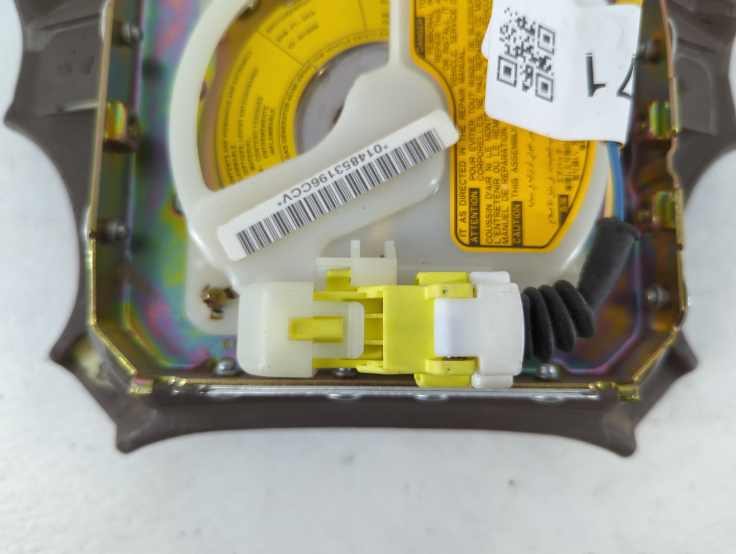 1996-1997 Toyota Corolla Air Bag Driver Left Steering Wheel Mounted P/N:014853196CCV Fits Fits 1996 1997 OEM Used Auto Parts - Oemusedautoparts1.com