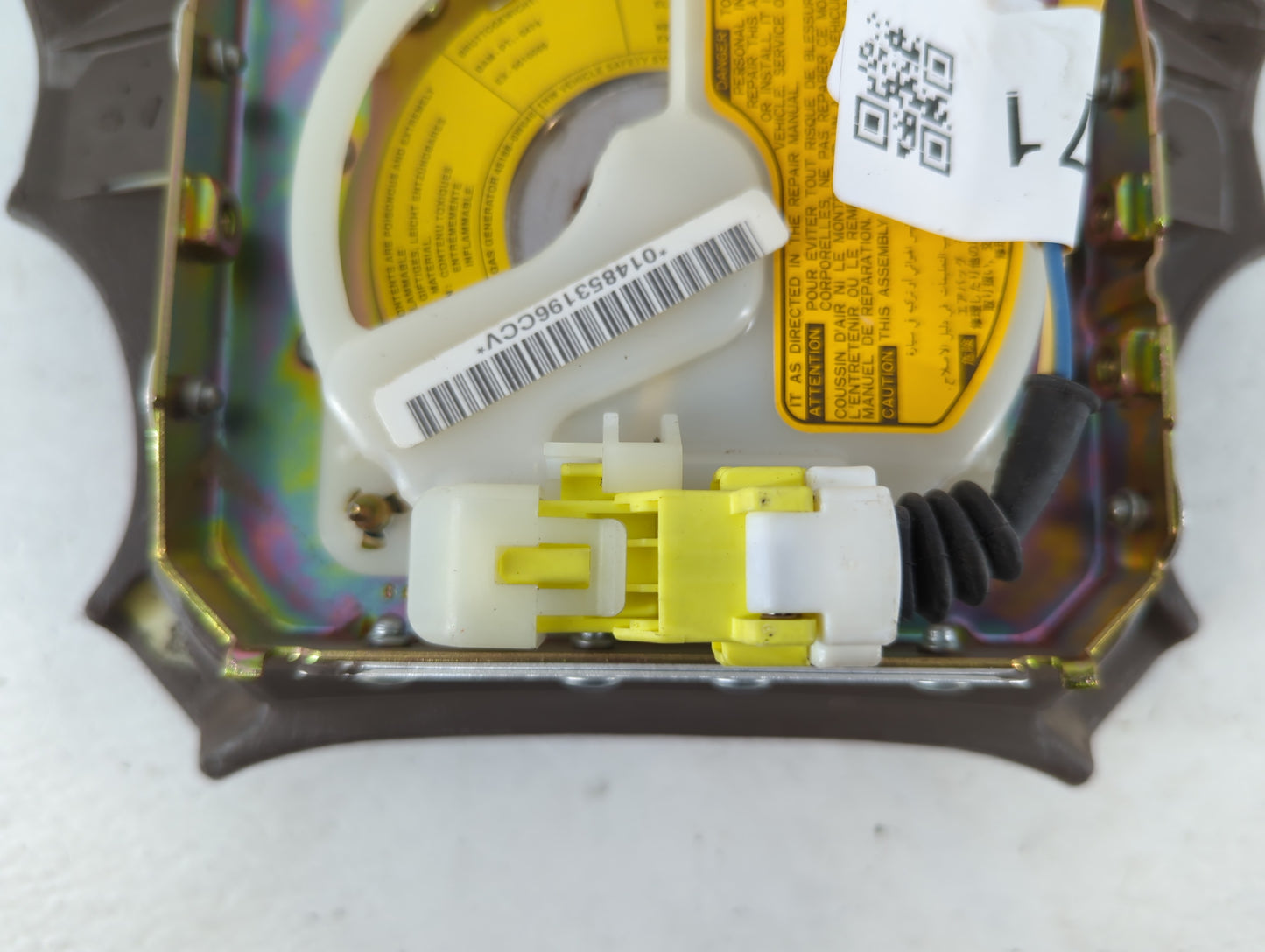 1996-1997 Toyota Corolla Air Bag Driver Left Steering Wheel Mounted P/N:014853196CCV Fits Fits 1996 1997 OEM Used Auto Parts - Oemusedautoparts1.com