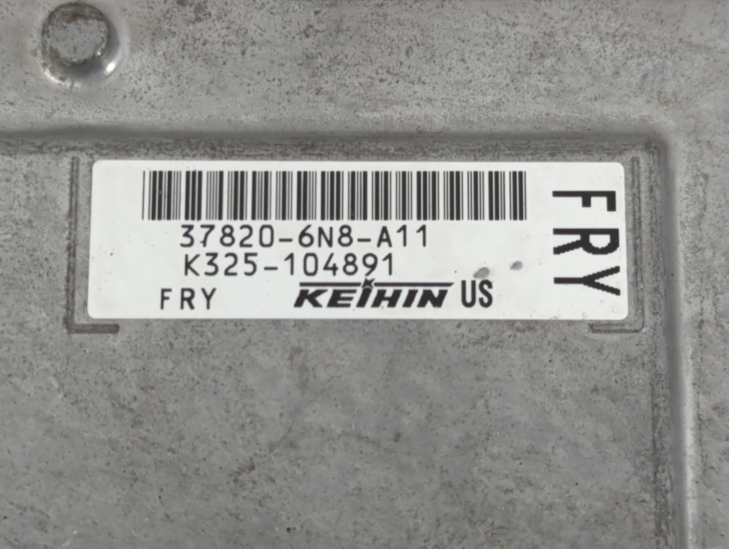 2020 Honda Hr-V PCM Engine Control Computer ECU ECM PCU OEM P/N:K325-104330 37820-6N8-A11 Fits OEM Used Auto Parts - Oemusedautoparts1.com