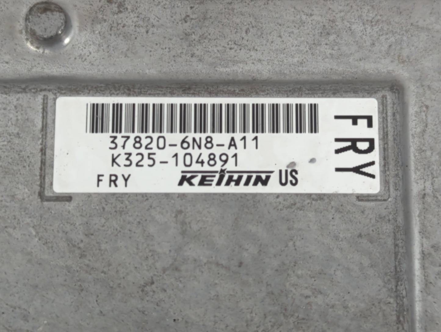2020 Honda Hr-V PCM Engine Control Computer ECU ECM PCU OEM P/N:K325-104330 37820-6N8-A11 Fits OEM Used Auto Parts - Oemusedautoparts1.com