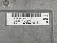 2020 Honda Hr-V PCM Engine Control Computer ECU ECM PCU OEM P/N:K325-104330 37820-6N8-A11 Fits OEM Used Auto Parts - Oemusedautoparts1.com