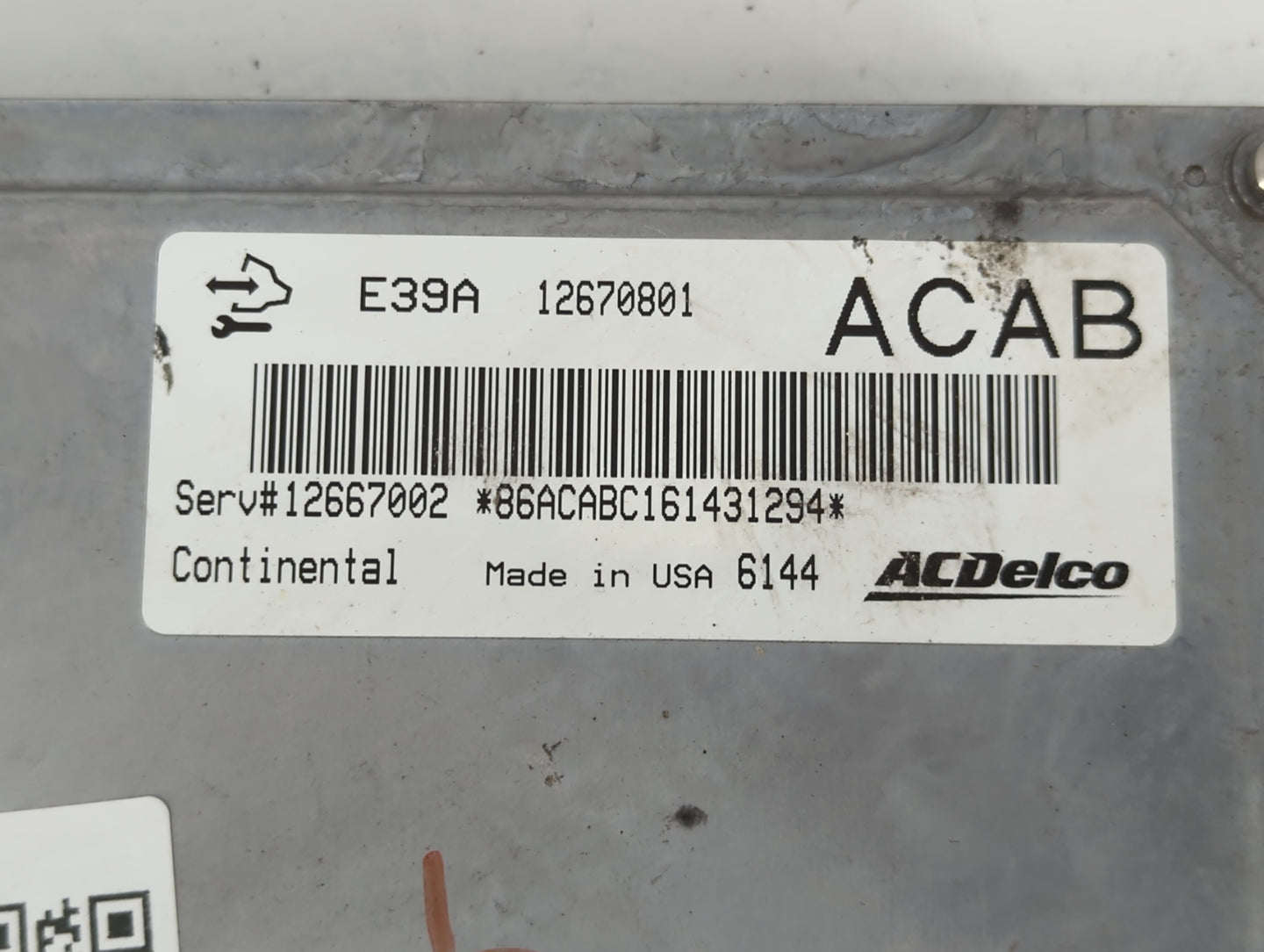 2017 Chevrolet Traverse PCM Engine Control Computer ECU ECM PCU OEM P/N:12670801 E39A Fits Fits 2018 2019 2020 OEM Used Auto Parts - Oemusedautoparts1.com