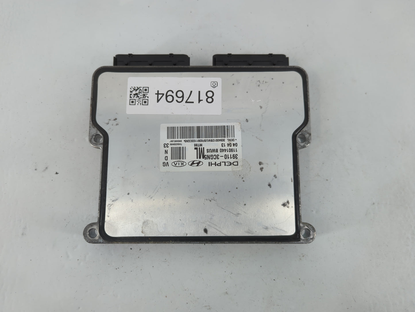 2014-2016 Kia Cadenza PCM Engine Control Computer ECU ECM PCU OEM P/N:39110-3CGN5 Fits Fits 2014 2015 2016 OEM Used Auto Parts - Oemusedautoparts1.com