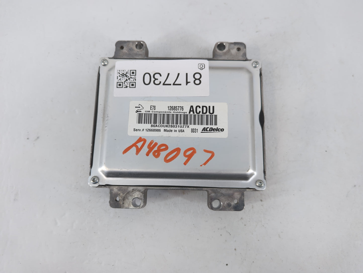 2017-2021 Chevrolet Trax PCM Engine Control Computer ECU ECM PCU OEM P/N:12668986 12685776 Fits Fits 2017 2018 2019 2020 2021 OEM Used Auto Parts - Oemusedautoparts1.com