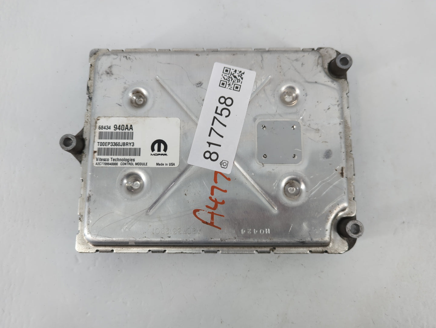 2021 Dodge Ram 2500 PCM Engine Control Computer ECU ECM PCU OEM P/N:68434940AA Fits Fits 2020 2022 OEM Used Auto Parts - Oemusedautoparts1.com